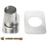 Aluminum 2-Piece Gutter Adapter Kit with Brass Bolt for Rain Chain Installation, Standard, Mill Finish